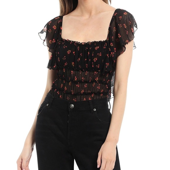 NWT Juliet Printed Bodysuit in Twilight Combo - Picture 4 of 17